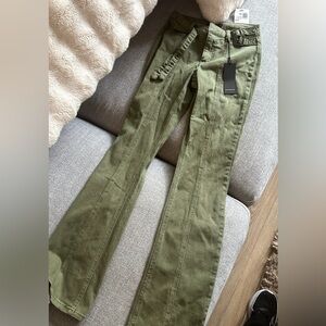 Forever 21 Olive Boot Cut Jeans